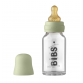BIBS Baby Glass Flaske Komplett Sett Latex 110ml Sage